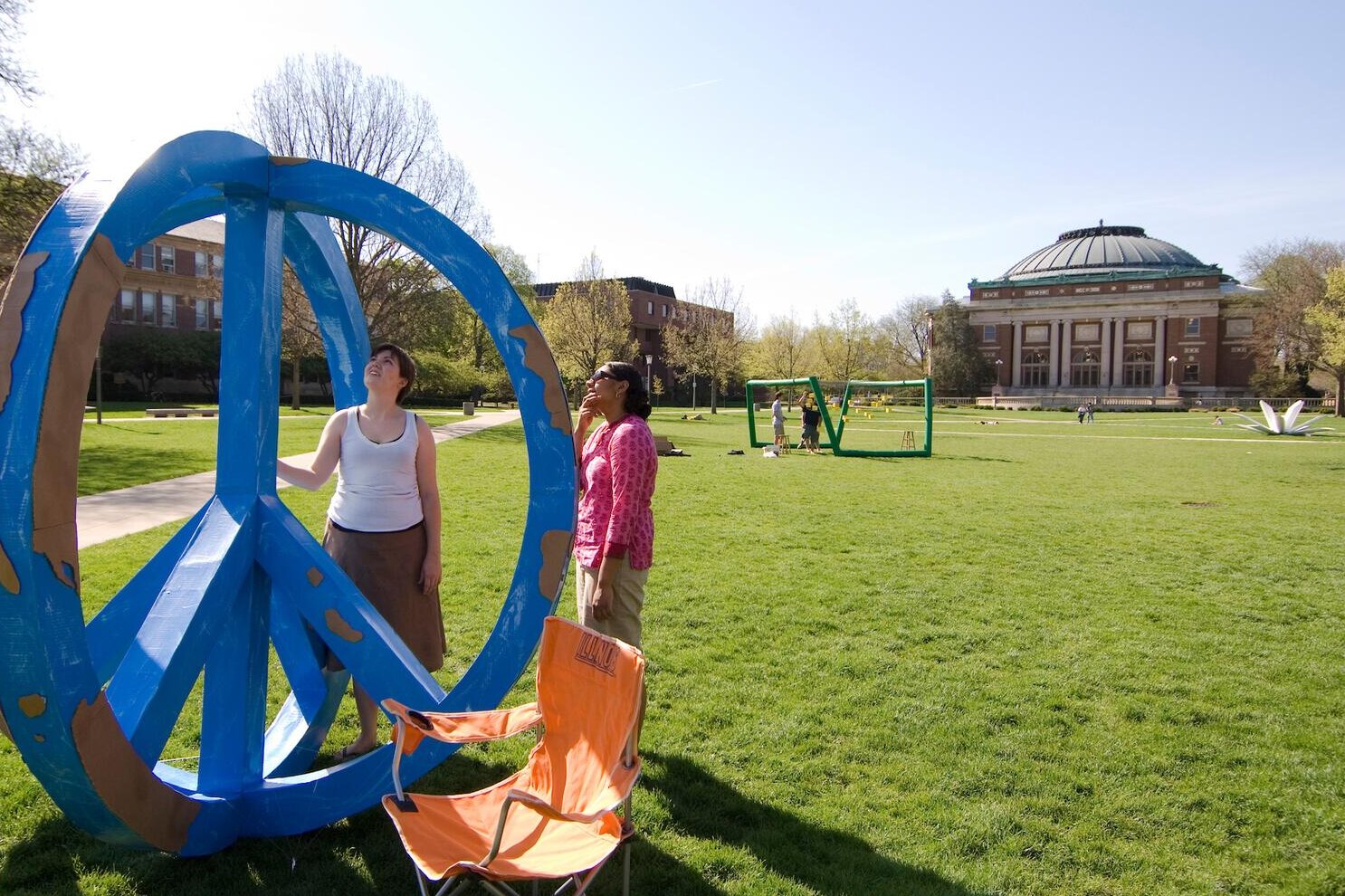 Students on the Green