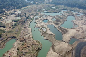 Remnants of resource mining in Bangladesh.