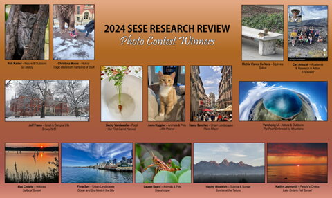 2024 SESE Research Review Photo Contest Winners Poster