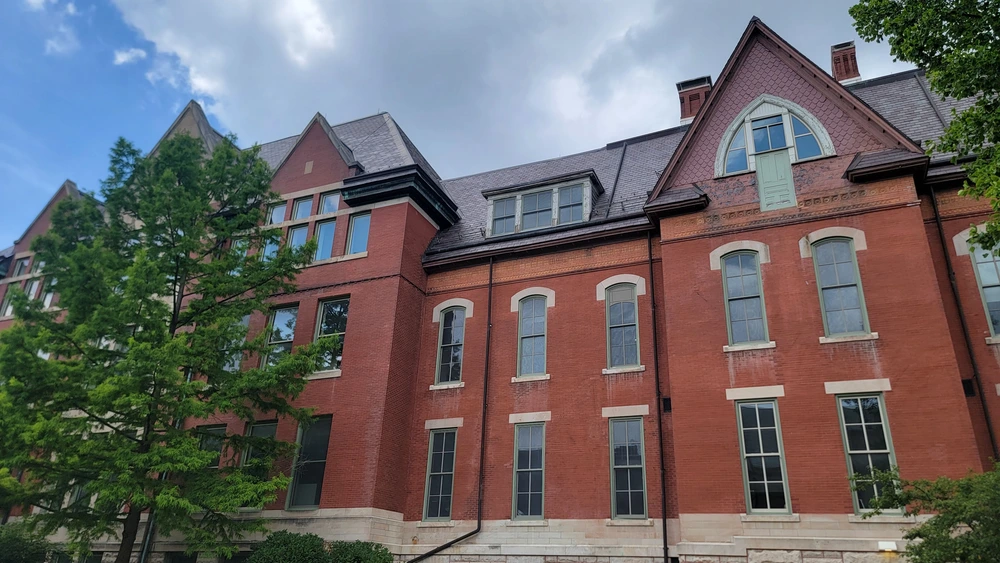 The east side of the Natural History Building from Gregory.