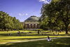 Foellinger Hall and The Main Quad at the University of Illinois.